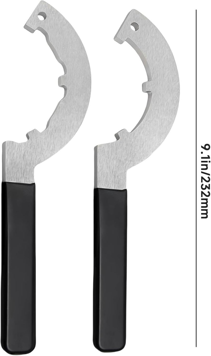 MUGLFPT (2Pack T114W Spanner Wrench Set, Compatible with QA1 Coilover Shocks and Strut - Coilover Adjusting Tools, for Adjusting and Locking Coilover Spring Seats and Locking Rings, Anti-Slip Handles - Image 2
